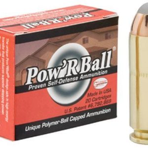 Glaser pow'rball handgun ammunition  10mm auto 135 gr jhp 1400 fps 20/box