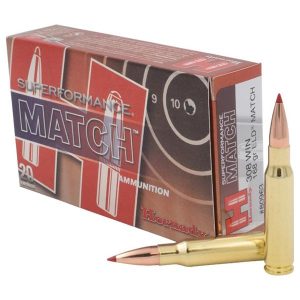 Hornady superformance match rifle ammunition. 308 win 168 gr eld 2840 fps 20/ct