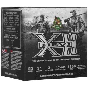 Hevi-shot hevi-xii shotshells 20ga 3" 1-1/4oz 1350 fps #2 25/ct