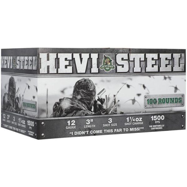 Hevi-shot hevi-steel shotshells 20ga 3" 1-1/4oz 1500 fps #3 100/ct