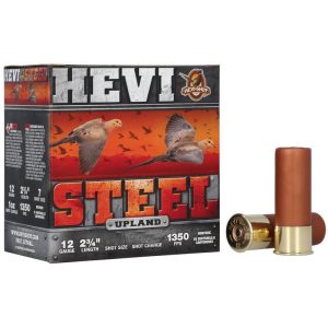 Hevi-shot hevi-steel upland shotshells 12ga 2-3/4" 1-1/8oz 1350 fps #3 25/ct