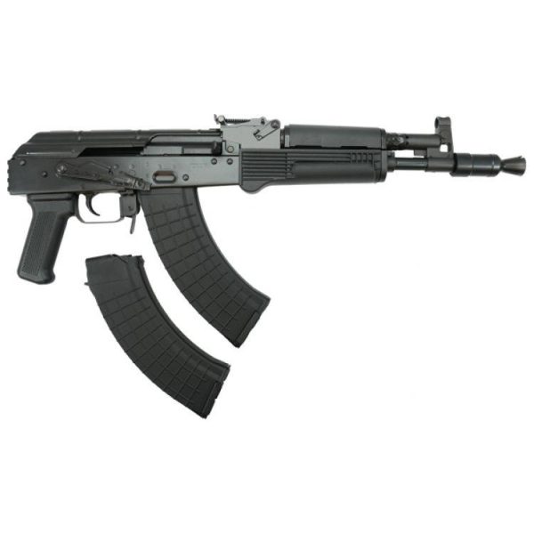 Pioneer arms polymer hellpup pro ak handgun 7. 62x39 30rd magazines(2)11. 7" barrel with picatinny rail forged trunnion