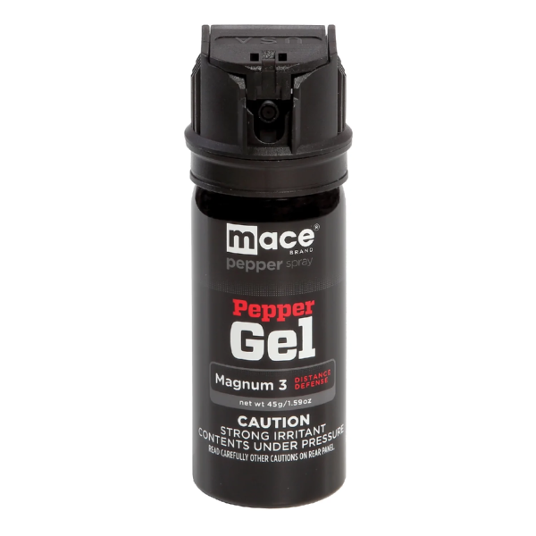 Mace magnum 3 pepper gel distance spray 18' range - black