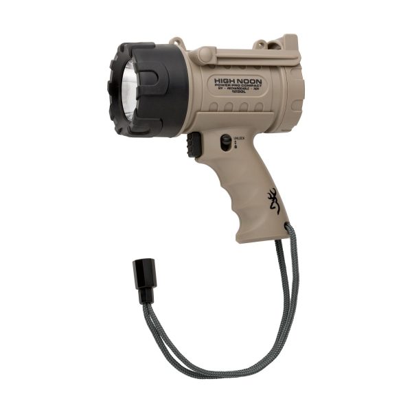 Browning high noon power pro compact spotlight 1250 max lumens - coyote tan