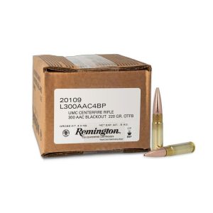 Remington umc loose bulk rifle ammunition. 300 aac blackout 220 gr. Fmj 1015 fps 200/ct (bulk pack)