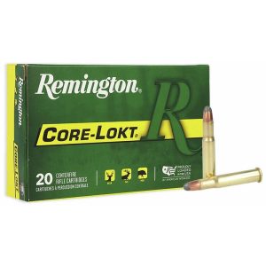 Remington core-lokt rifle ammunition. 32 win 170 gr sp 2250 fps 20/ct