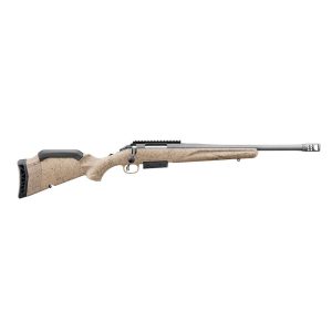 Ruger american rifle gen ii ranch. 450 bushmaster 3rd magazine 16. 4" fluted threaded barrel fde splatter stock