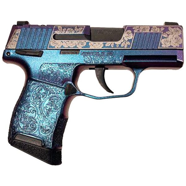Sig sauer p365-380-bss-ms exclusive "guns & roses" mongoose purple handgun. 380 10rd magazines (2) 3. 1" barrel