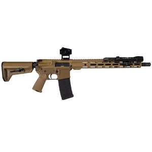 Shark coast tactical "sunrise" scc-15 lower rifle 5. 56mm 30rd magazine 16" barrel 15" handguard vortex crossfire & streamlight protac carry bag