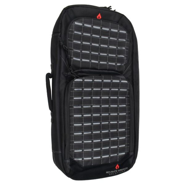 Advance warrior solutions frame 28" ar pistol/sbr case black with backpack straps