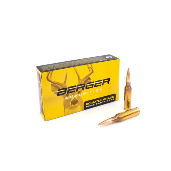 Berger bullets elite hunter rifle ammunition 6. 5mm creedmoor 156gr eol 2680 fps 20/ct