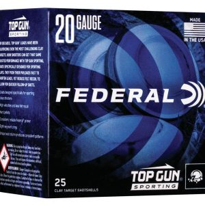 Federal top gun sporting shotshells 20ga 2-3/4" 7/8 oz 1250 fps #7. 5 25/ct