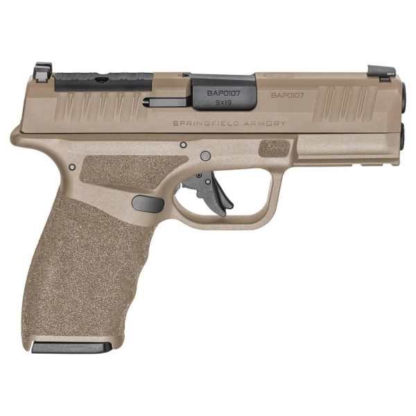 Springfield armory hellcat pro osp handgun 9mm luger 15rd magazines (2) 3. 7" barrel fde
