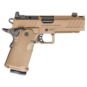Springfield 1911 ds prodigy comp lc handgun 9mm luger 10rd magazines(2) 4. 25" barrel coyote brown optic ready
