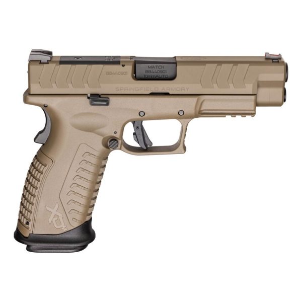 Springfield armory xdm elite osp handgun 10mm 16rd magazines (2) 4. 5" barrel fde optic ready