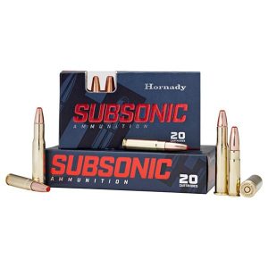 Hornady subsonic rifle ammunition. 45-70 govt 410gr pt 1075 fps 20/ct