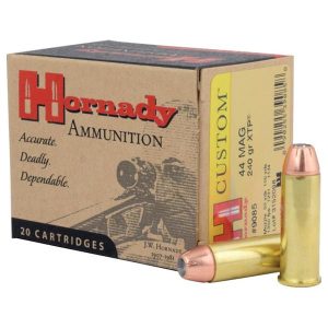 Hornady custom handgun ammunition. 44 mag 240 gr xtp 1350 fps 20/box