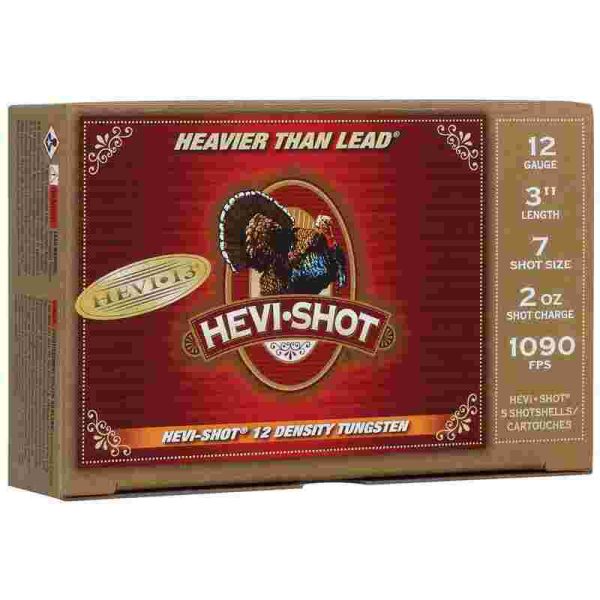 Hevi-shot hevi-13 turkey shotshells 12ga 3" 2oz 1090 fps #7 5/ct