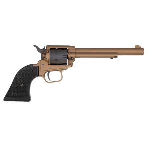 Heritage rough rider burnt bronze cerakote handgun. 22 lr 6rd capacity 6. 5" barrel polymer black
