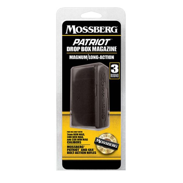 Mossberg patriot bolt action rifle magazine magnum long action 7mm rem mag/7mm prc/. 300 win mag/. 338 win mag 3/rd