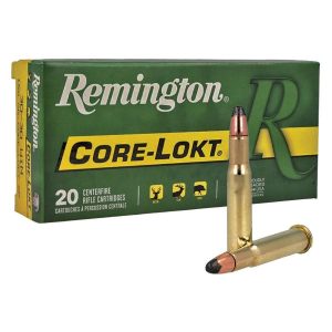 Remington core-lokt rifle ammunition. 30-30 win 150 gr sp 2390 fps 20/ct