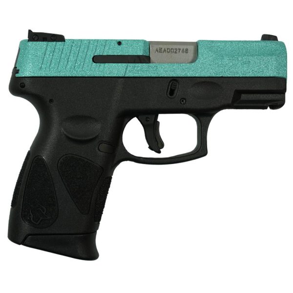 Taurus g2c "robin's egg blue glitter" handgun 9mm luger 12rd magazines(2) 3. 2" barrel