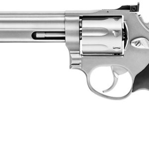 Taurus 66 handgun. 357 mag 7rd capacity 6" barrel stainless finish hogue grip