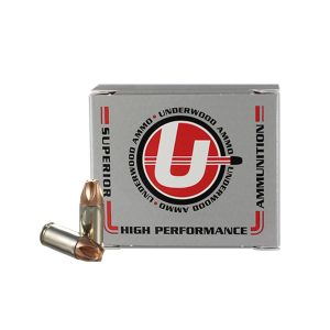 Underwood xtreme defender handgun ammunition 9mm luger 90gr solid 1400 fps 20/rd