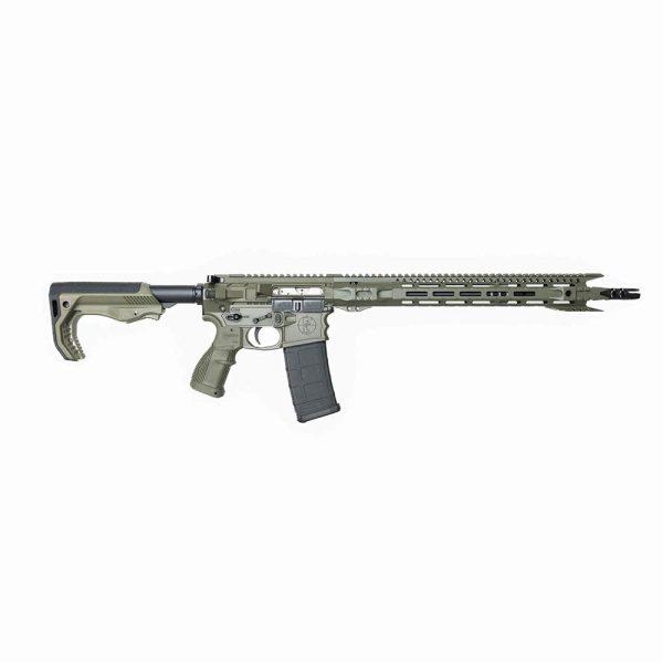 Fostech stealth raptor rifle 5.. 56mm 30rd magazine(1) 16" barrel mach-1 rail od green