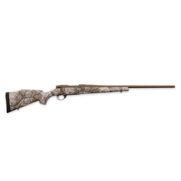 Weatherby vanguard badlands rifle. 300 win mag 3rd capacity 24" burnt bronze threaded barrel approach camo stock