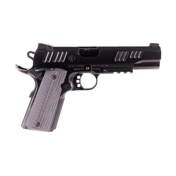 Alpha foxtrot af1911 70 series handgun. 45 acp 8rd magazine 5" barrel black novak sights