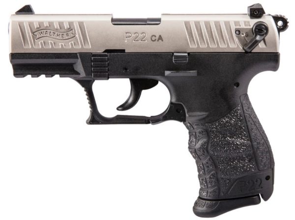 Walther arms p22 22lr 10+1 3. 4" nickel ca