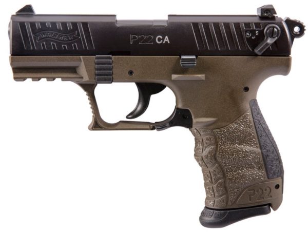 Walther arms p22 mltry 22lr 10+1 3. 4" od ca