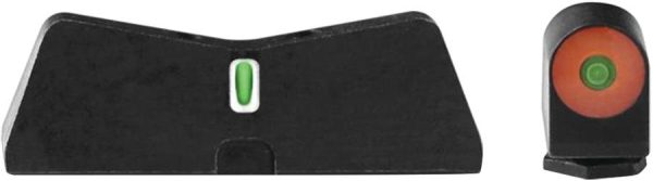 Xs sights dxt2 big dot night sight set tritium front / rear orange for glock 17 19 22-24 26 27 31-36 38