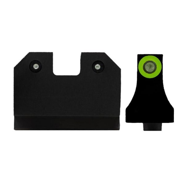 Xs sight r3d night sights for glock suppressor 17 19 22-24 26 27 31-36 - green