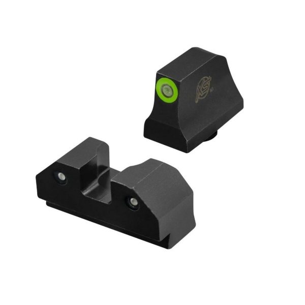 Xs sights r3d night sights green for glock suppressor/rmr height 42 43 43x and 48