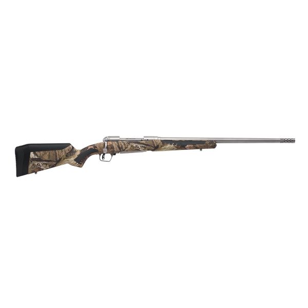Savage 110 bear hunter rifle 375 ruger 3rd capacity 23" threaded barrel mossy oak break-up synthetic stock