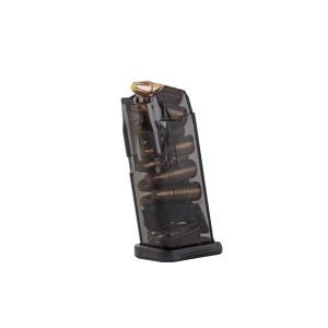 Elite tactical systems carbon smoke handgun magazine for glock 26 9mm luger 10/rd