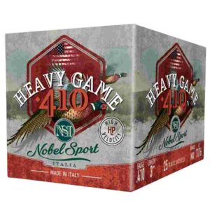 Nobel sport 410 m shotshells. 410 ga 3" 11/16 oz 1145 fps #4 25/ct