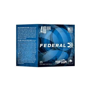 Federal top gun sporting shotshells. 410 2-1/2" 1/2 oz 1330 fps #9 25/ct