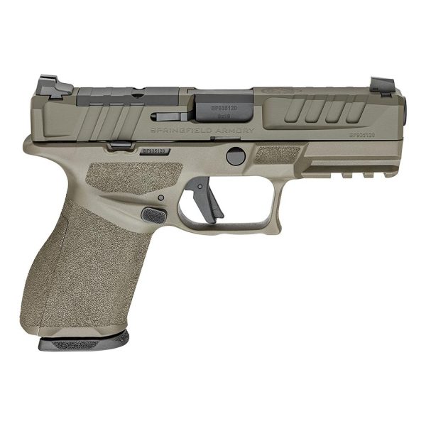Springfield echelon 4. 0c handgun 9mm luger 18(1)&15(1)rd magazines 4" barrel optic ready odg finish