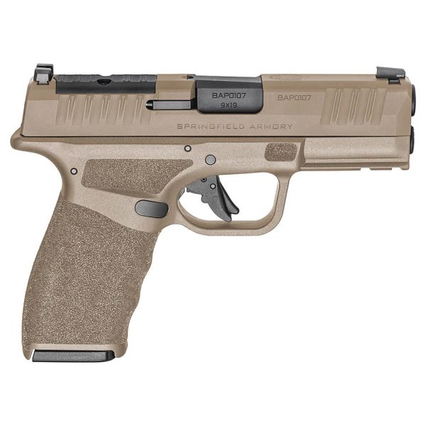 Springfield gear up hellcat pro osp handgun 9mm luger 17rd magazines (5) 3. 7" barrel fde with bag and ct-1500