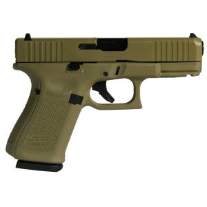 Glock g19 gen 5 custom "fde" handgun 9mm luger 15/rd magazines (3) 4. 02" barrel austria