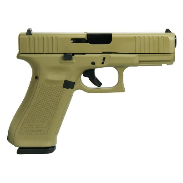 Glock 45 gen 5 compact crossover custom "fde" handgun 9mm 17/rd magazines (3) 4. 02" barrel austria