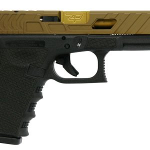 Glock 19 gen 3 custom "chainmail stippled frame bear cut slide" handgun 9mm luger 15/rd magazines (2) 4. 6" zaffiri precision threaded barrel