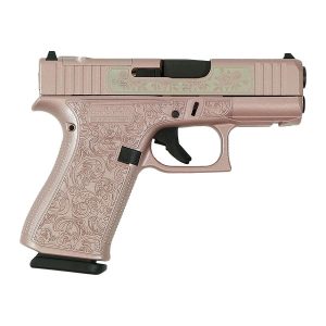 Glock 43x mos "glock n roses" rose gold handgun 9mm luger 10rd magazines (2) 3. 41" barrel