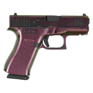 Glock 43x shimmering razorback handgun 9mm luger 10rd magazines(2) 3. 4" barrel front grip rail usa made