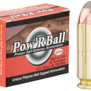 Glaser pow'rball handgun ammunition. 40 s&w 135 gr jhp 1325 fps 20/box
