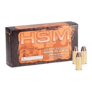 Hsm self-defense handgun ammunition. 32-20 win 100gr jhp 980 fps 50/ct