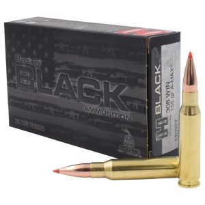 Hornady black rifle ammunition. 308 win 155 gr a-max 2855 fps 20/ct
